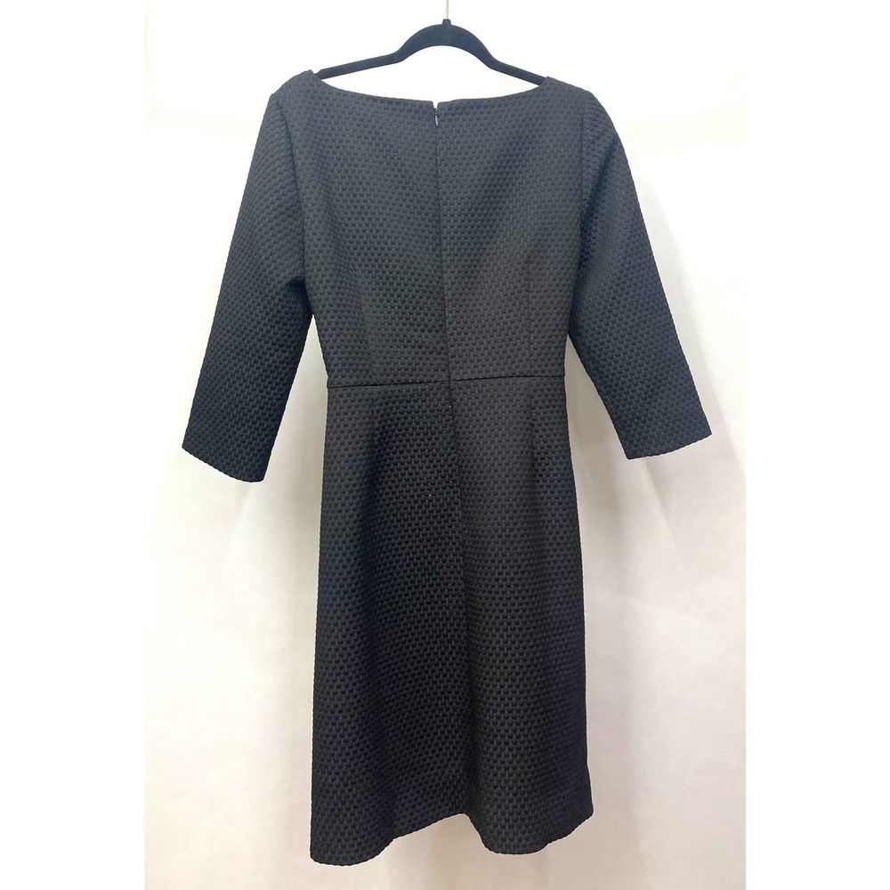 J. CREW HEAVY SHEATH FIT AND FLARE PONTE - BLACK
